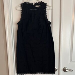 LOFT Black Lace Detail Dress